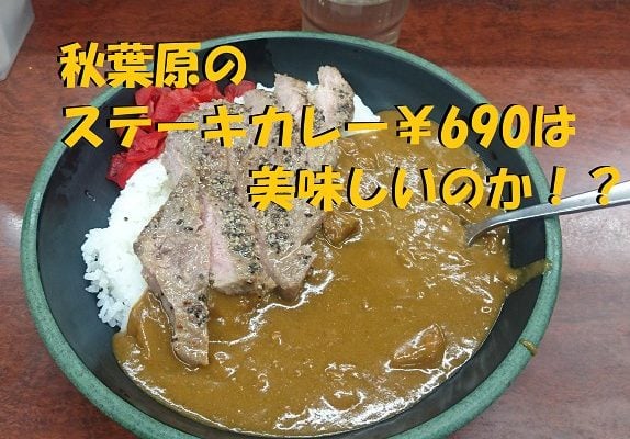 JR秋葉原駅のステーキカレー690円！立ち食いソバ新田毎って？！